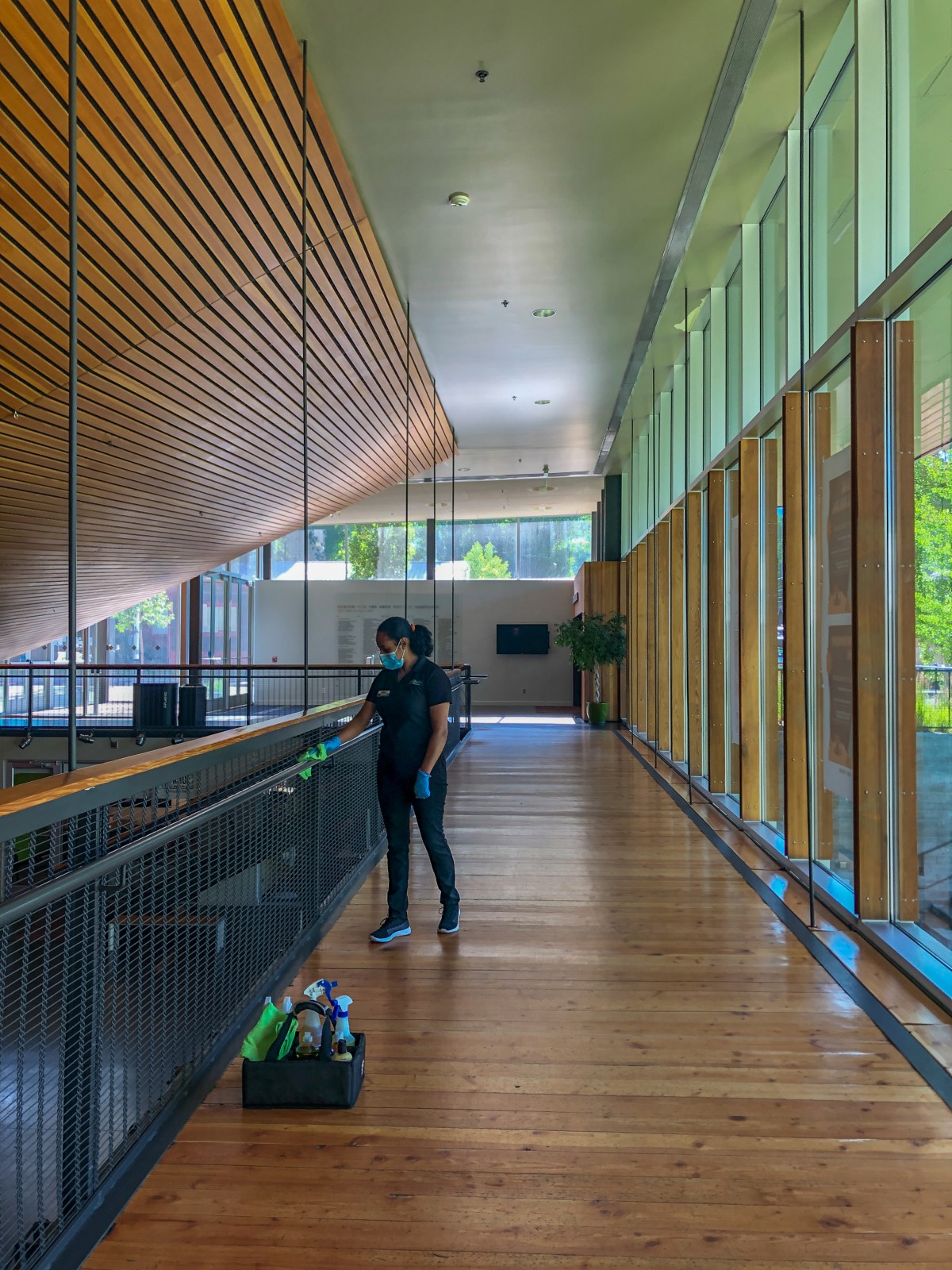 Commercial cleaning at the Center for the Arts, Jackson Hole